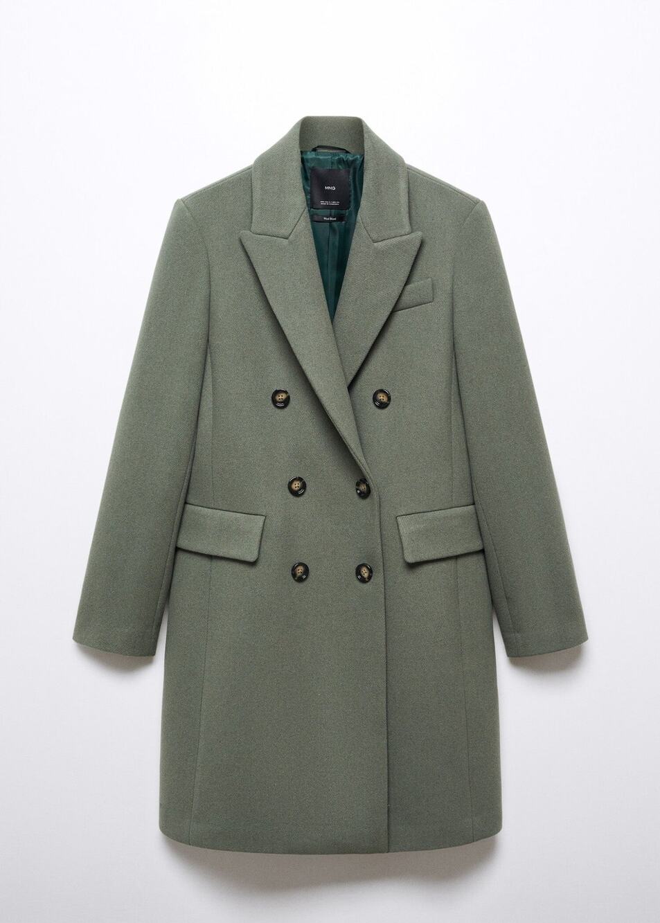 MANGO Wool Doublebreasted Coat - M